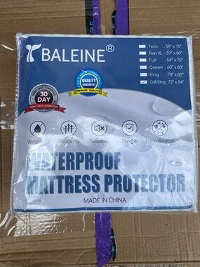 BALEINE Waterproof Mattress Protector - White Cali King
